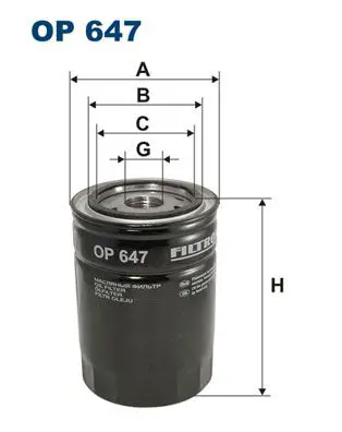 FILTRON OP647 Фильтр масляный OP647