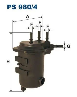 PS 980/4 Фильтр топливный RENAULT
