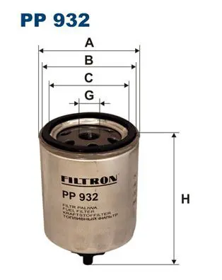 FILTRON PP932 Фильтр топливный MITSUBISHI: