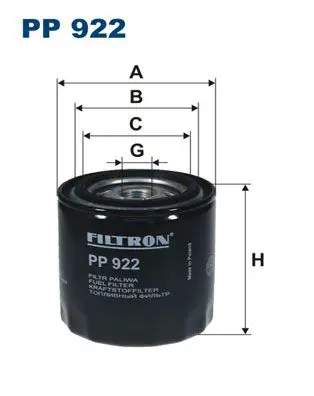 FILTRON PP922 Фильтр топливный PP922