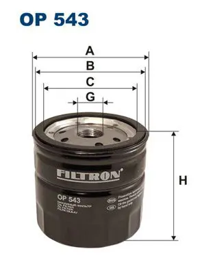 FILTRON OP543 Фильтр масляный OP543