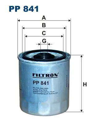FILTRON PP841 Фильтр топливный PP841