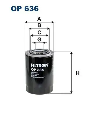 FILTRON OP636 Фильтр масляный OP636