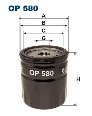 FILTRON OP580 Фильтр масляный OP580