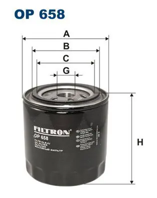 FILTRON OP658 Фильтр масляный CHRYSLER