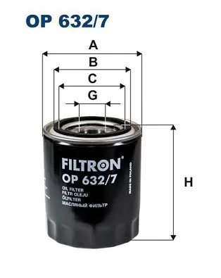 FILTRON OP6327 Фильтр масляный OP632/7