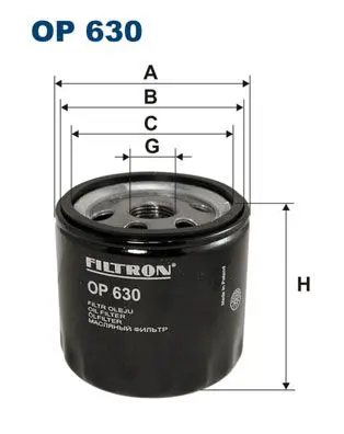FILTRON OP630 Фильтр масляный