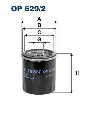 FILTRON OP6292 Фильтр масляный OP629/2