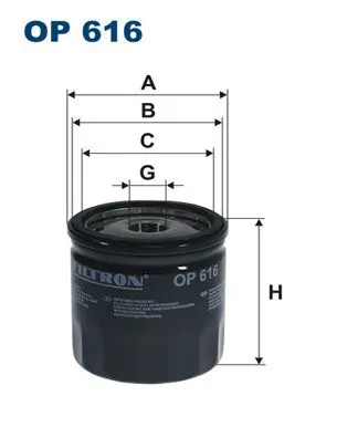 FILTRON OP616 Фильтр масляный OP616