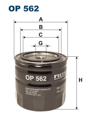 FILTRON OP562 Фильтр масляный OP562