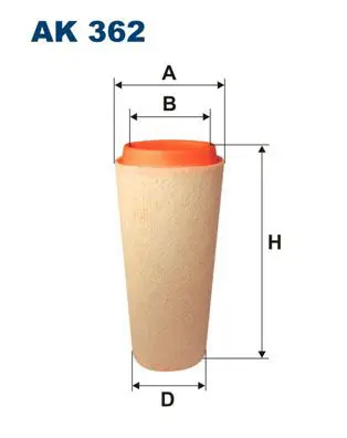 FILTRON AK362 Фильтр воздушный AK362