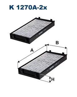 Filtron K1270A2X Фильтр салонный угольный