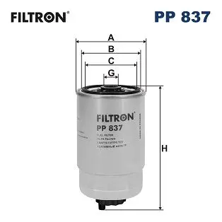 FILTRON PP837 Фильтр топливный PP837