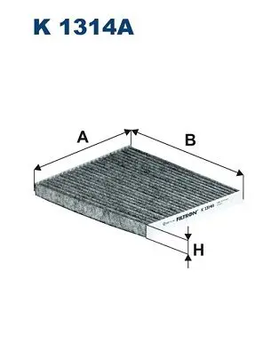FILTRON K1314A Фильтр салонный угольный