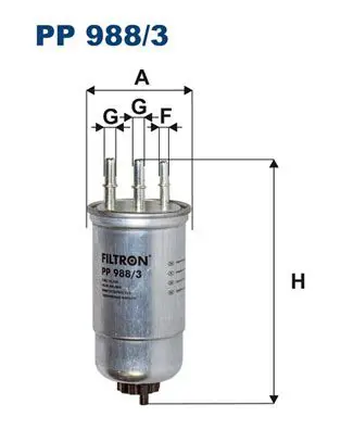 Filtron PP9883 Фильтр топливный PP988/3