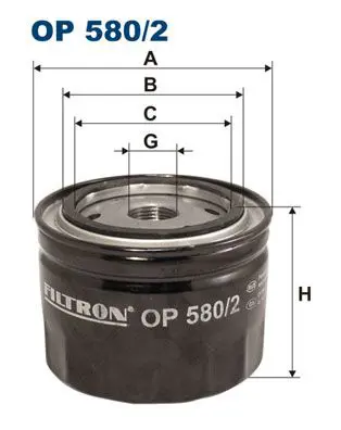 FILTRON OP5802 Фильтр масляный OP580/2