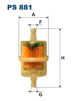 FILTRON PS881 Фильтр топливный PS881