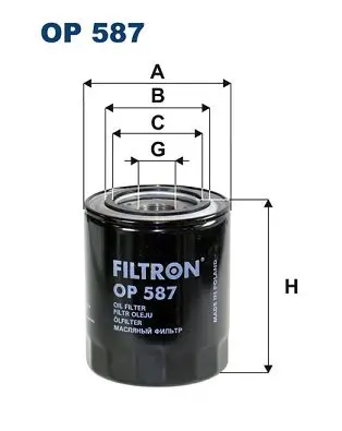 FILTRON OP587 Фильтр масляный OP587