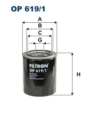 FILTRON OP6191 Фильтр масляный OP619/1