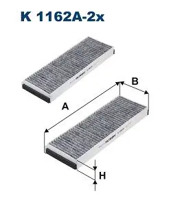 FILTRON K1162A2x Фильтр салонный угольный