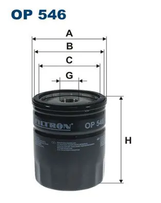 FILTRON OP546 Фильтр масляный FORD: ESCORT