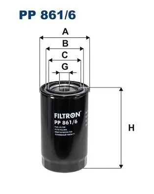 FILTRON PP8616 Фильтр топливный PP861/6
