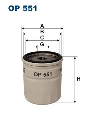 FILTRON OP551 Фильтр масляный OP551