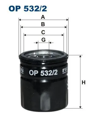 FILTRON OP5322 Фильтр масляный OP532/2