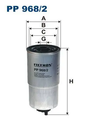 FILTRON PP9682 Фильтр топливный PP968/2