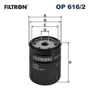 FILTRON OP6162 Фильтр масляный OP616/2