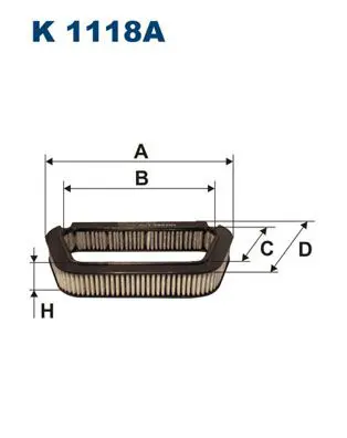 Filtron K1118A Фильтр салонный угольный