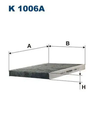 FILTRON K1006A Фильтр салонный угольный