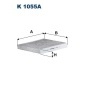 K1055A Фильтр салона угольн
