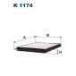 K1174 фильтр салонный FILTRON