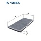 K1265A Фильтр салонный угольный
