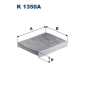 K1350A Фильтр салонный угольный
