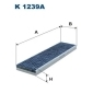 K1239A Фильтр салонный угольный