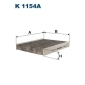 K1154A Фильтр салонный угольный