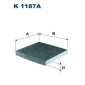K1187A Фильтр салонный угольный