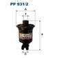 PP9312 FILTRON Фильтр топливный