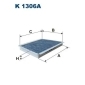 K1306A FILTRON Фильтр салона угольный