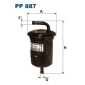 PP887 FILTRON Фильтр топливный