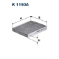K1150A FILTRON Фильтр салонный угольный