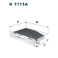 K1111A FILTRON Фильтр салонный угольный