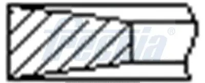 FR10-200100 Комплект поршневых колец на 1