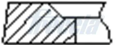 FRECCIA fr10500900 КОЛЬЦА ПОРШ VW STD o?81 1 cyl.
