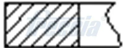 FR10-371600 Комплект поршневых колец на 1