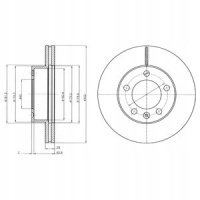 тормозной диск delphi nissan nv400