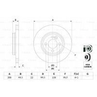 тормозные диски передние bosch мини mini они