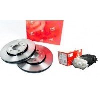 trw диски + колодки передние audi a4 b8 314мм 2.0 tdi